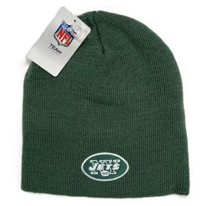 New York Jets Logo Winter Beanie NFL Team Apparel Football Hat Green NWT